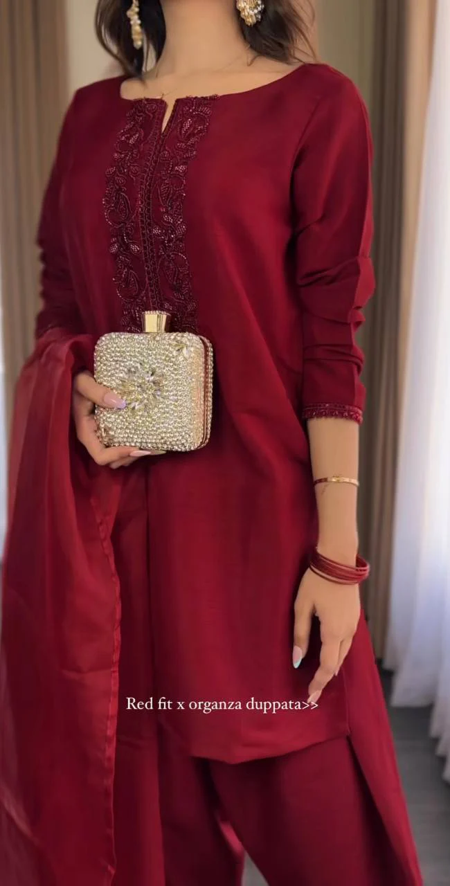 Chic Capture Maroon Elegance - Image 9
