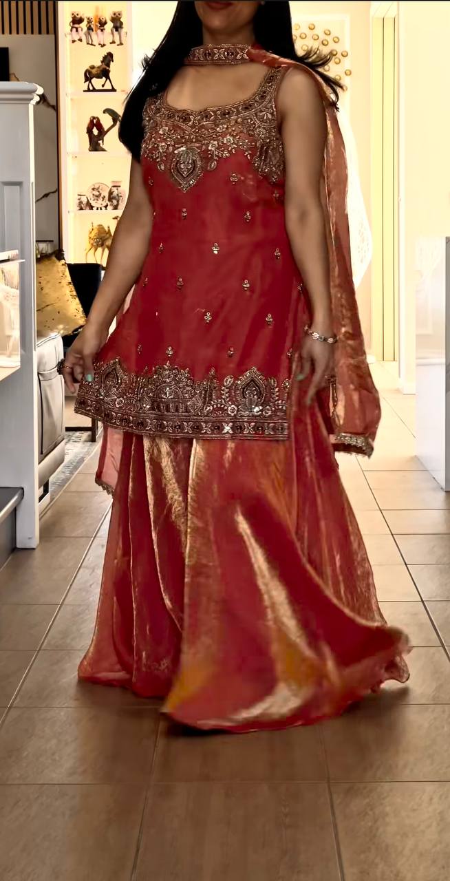Majestic Purple Outfit for Cultural Celebrations - Image 3