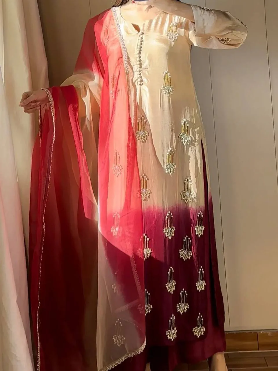 Radiant Silk Dress with Grace - Image 4