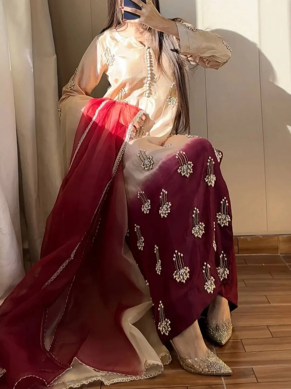 Radiant Silk Dress with Grace - Image 5