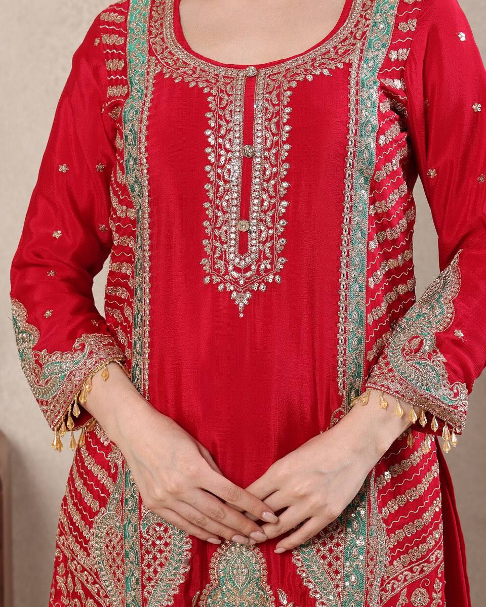 Vibrant Red: Tradition Meets Modern Style - Image 6