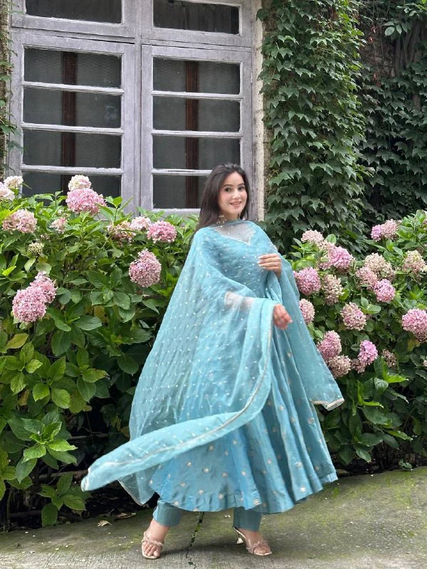 Whispers of Elegance in Blue - Image 3