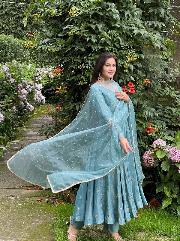 Whispers of Elegance in Blue - Image 6