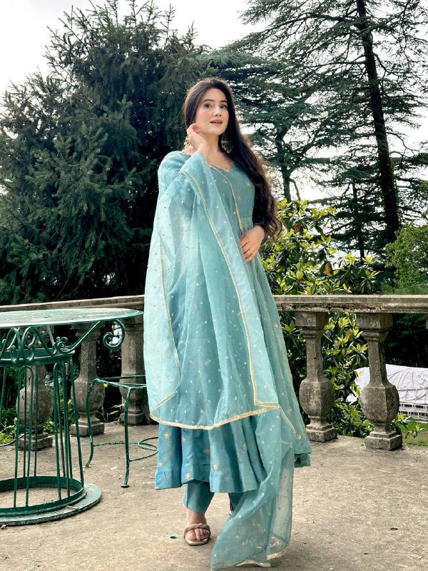 Whispers of Elegance in Blue - Image 9